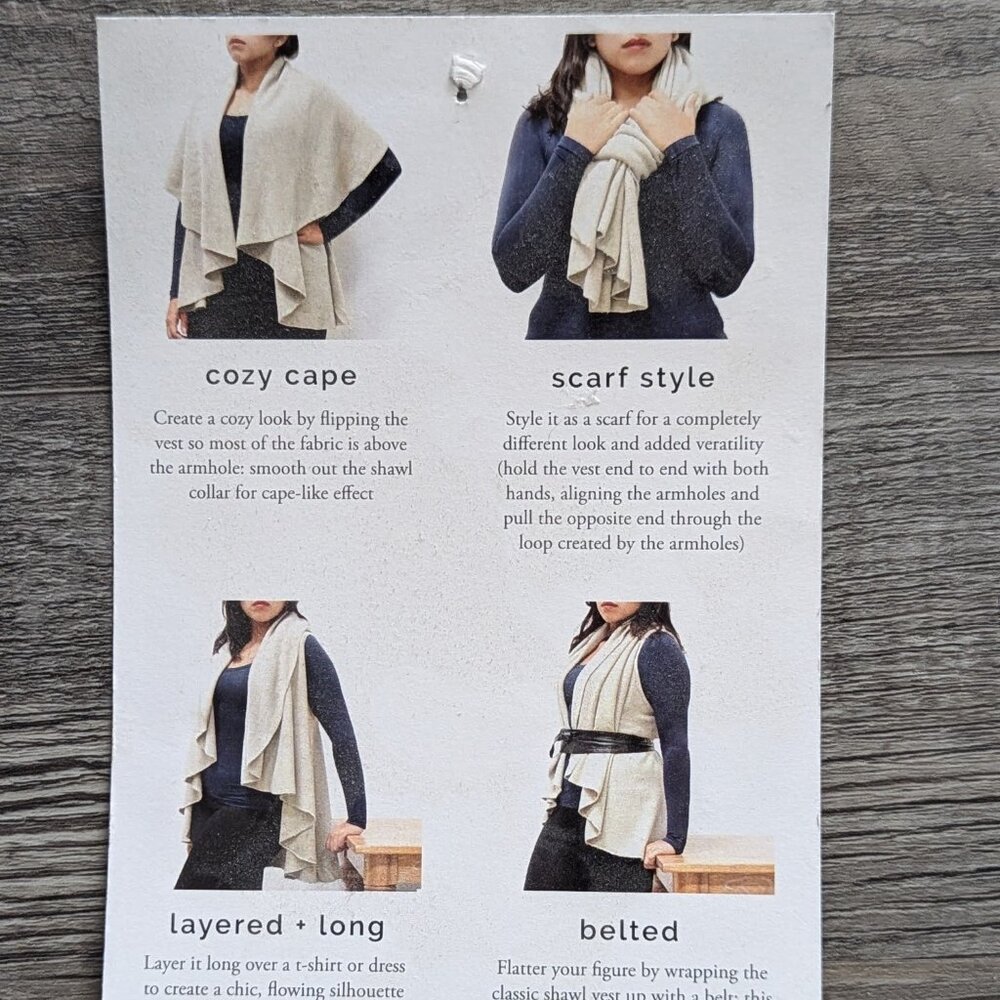 Look Sweater Wrap Vest